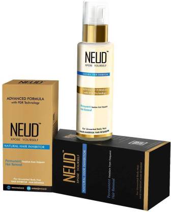 NEUD Natural Hair Inhibitor for Men & Women-1 Pack (80g) Cream (80 g)